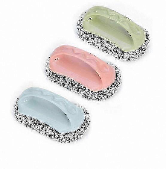 3-Pack Scrub Brushes for Kitchen, Bathtub, Pool - Durable Cleaning Tool for Dishwashing and Scouring Tasks