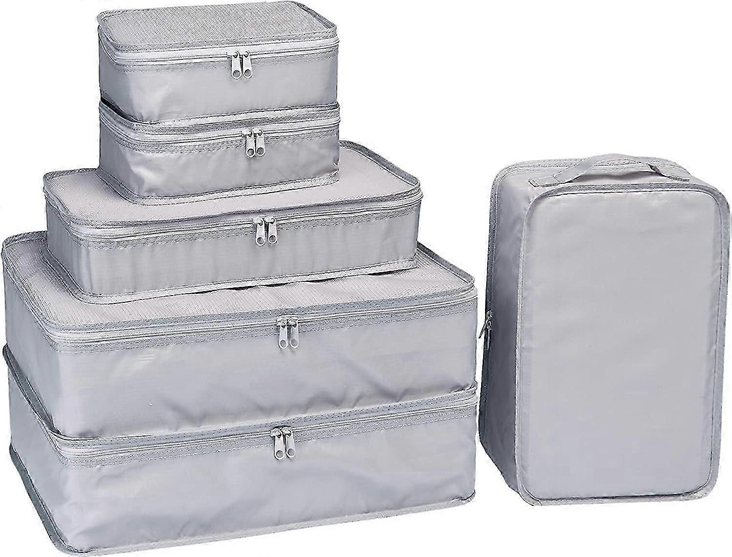 6 Set - Packing Travel Organizer (Grey)