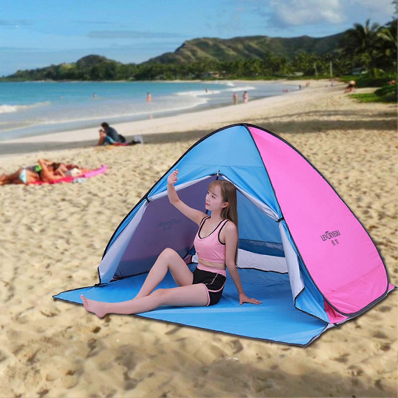 Outdoor Camping Tent Pop-up Fun-Play Tent Automatic Instant Tent UV Protection Tent Sun Shade Awning for Camping Beach Backyard