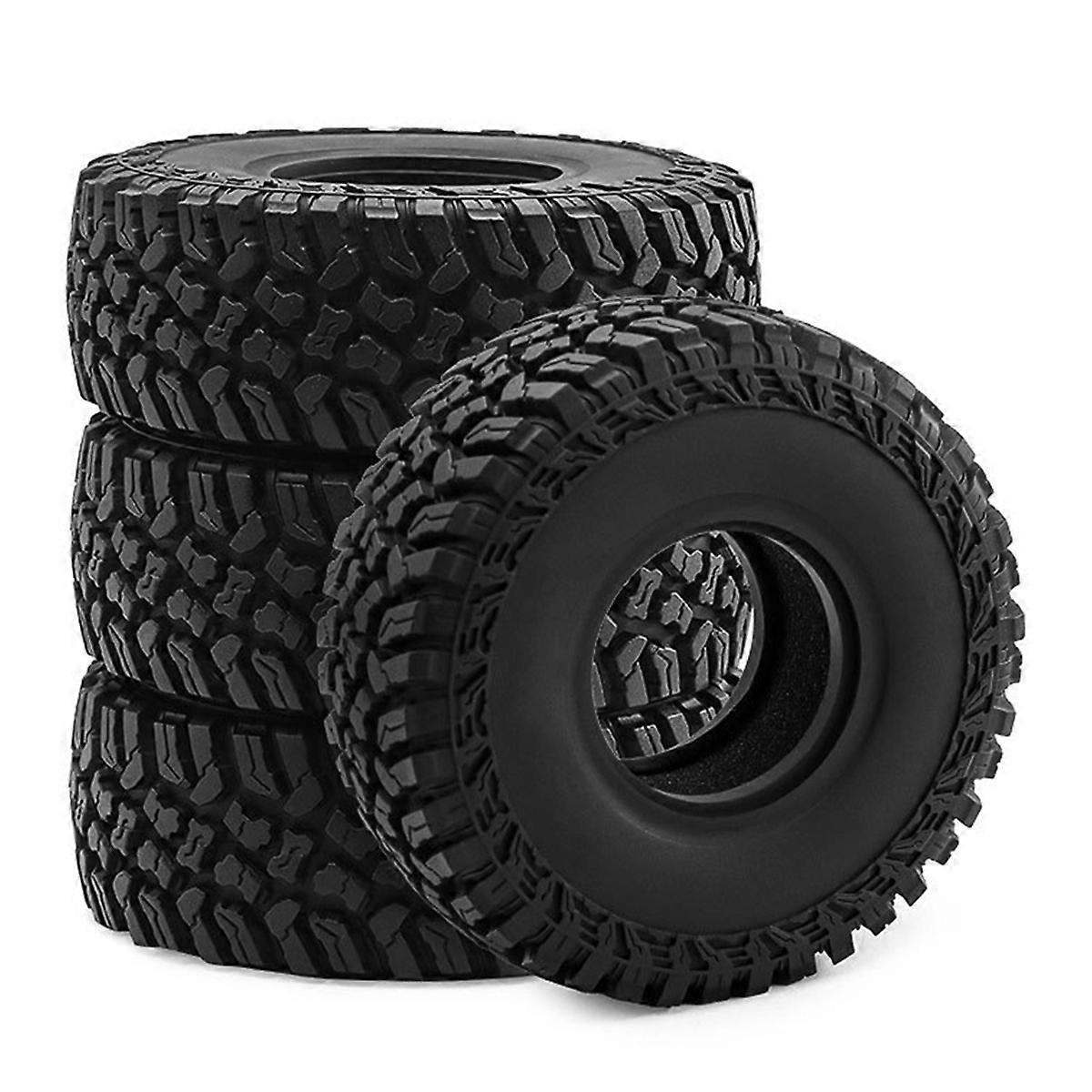 4 個 1.9 インチ ホイール タイヤ 全地形対応 118mm 1:10 RC ロック クローラー カー TRX4 アキシャル SCX10 90046 カプラ用