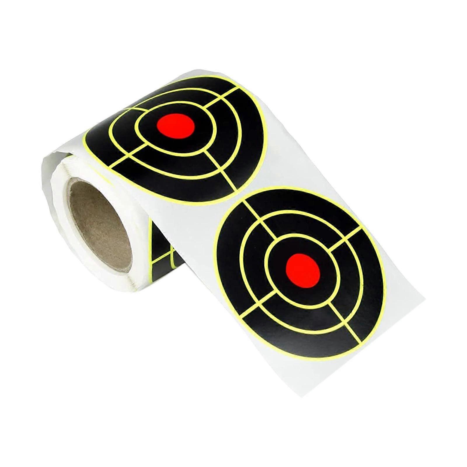 100x 3-Inch Target Stickers Roll for Shooting Practice, Paper Targets for Archery and Firearm Training