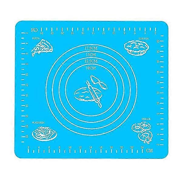 Silicone baking mat set with non-stick surface - Perfect for dough, pizza and more