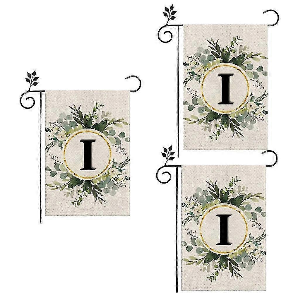 I Linen Garden Flag Double Layer Double Sided Letters