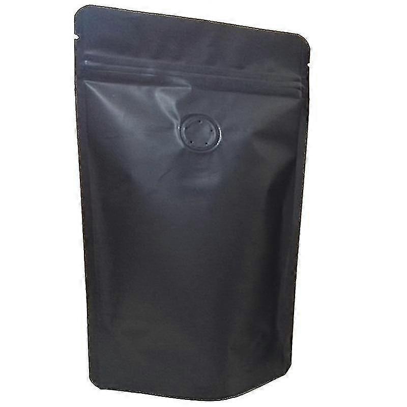 50 قطع مات الألومنيوم احباط القهوة صمام سستة إغلاق حقيبة عمودي الألومنيوم احباط القهوة في اتجاه واحد