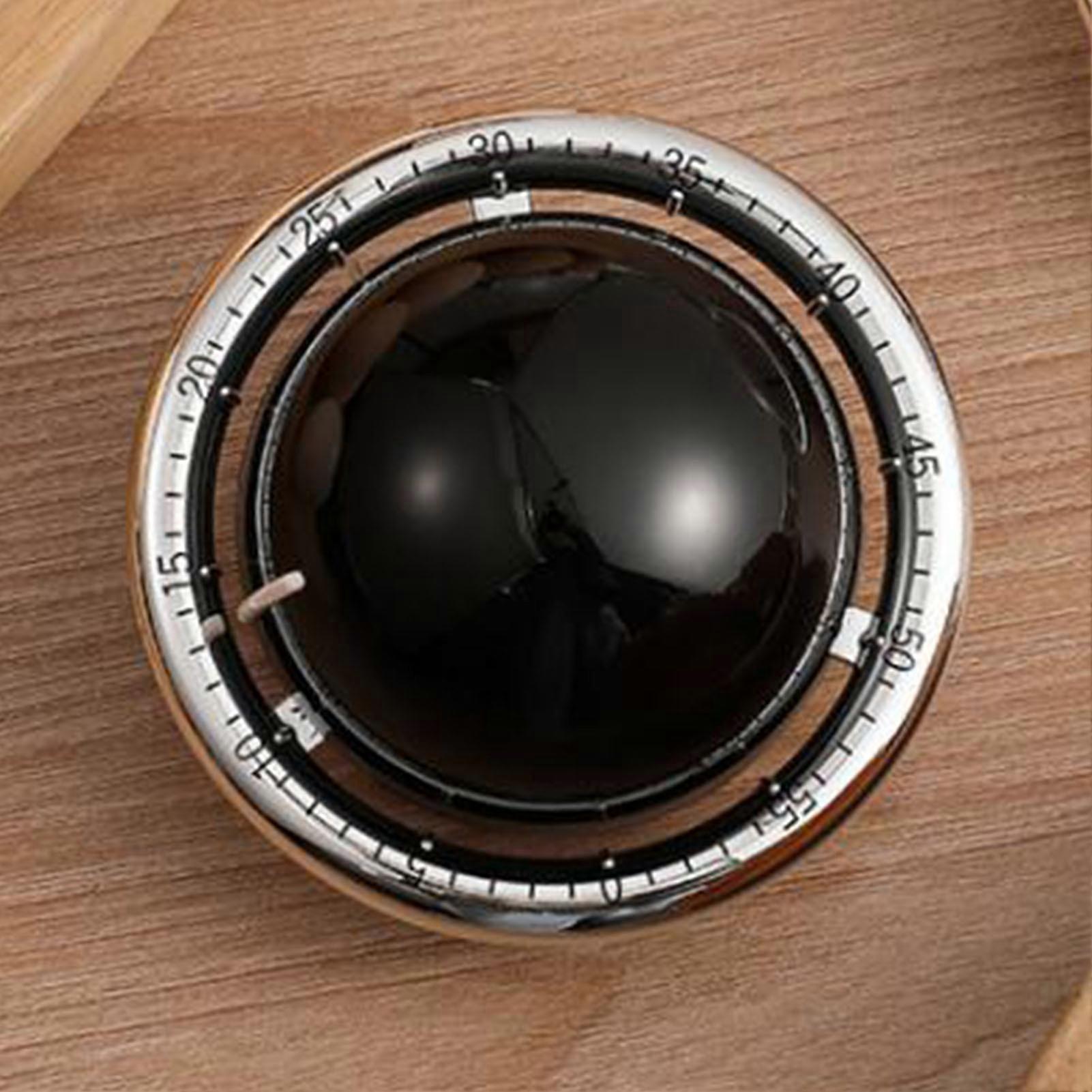 Mechanical Countdown Timer Compact Kitchen Clock Black 104g