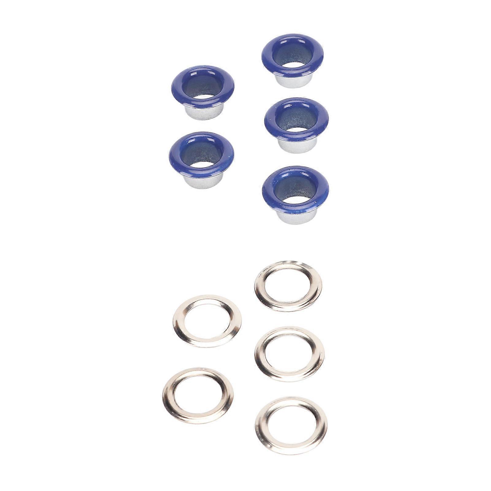 500 Sets 8mm Round Light Copper Grommet Kit Dark Blue Eyelets