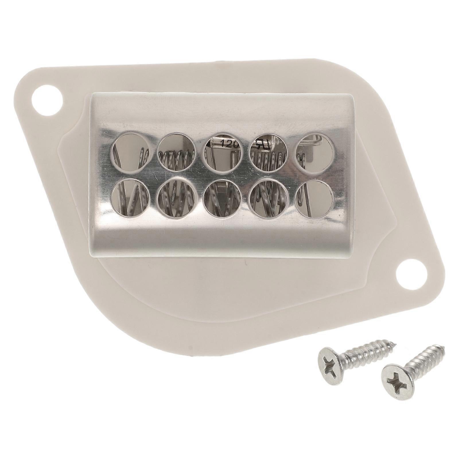 White AC Blower Motor Resistor Connector for Replacement with Metal and Plastic Durability Ensuring