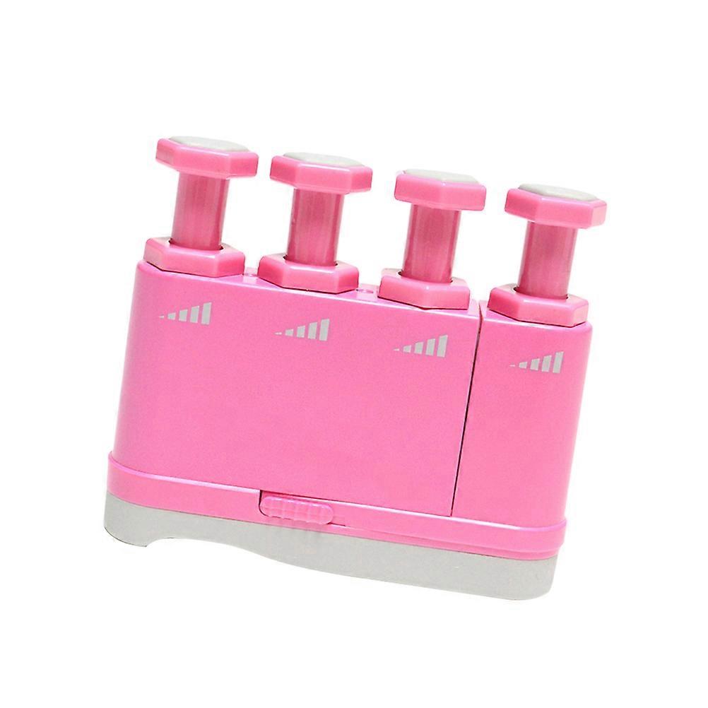 Portable Finger Trainer for Music Practicing Pink Plastic Hand Exerciser Suitable for All Instrumentalists Increase Strength and Speed