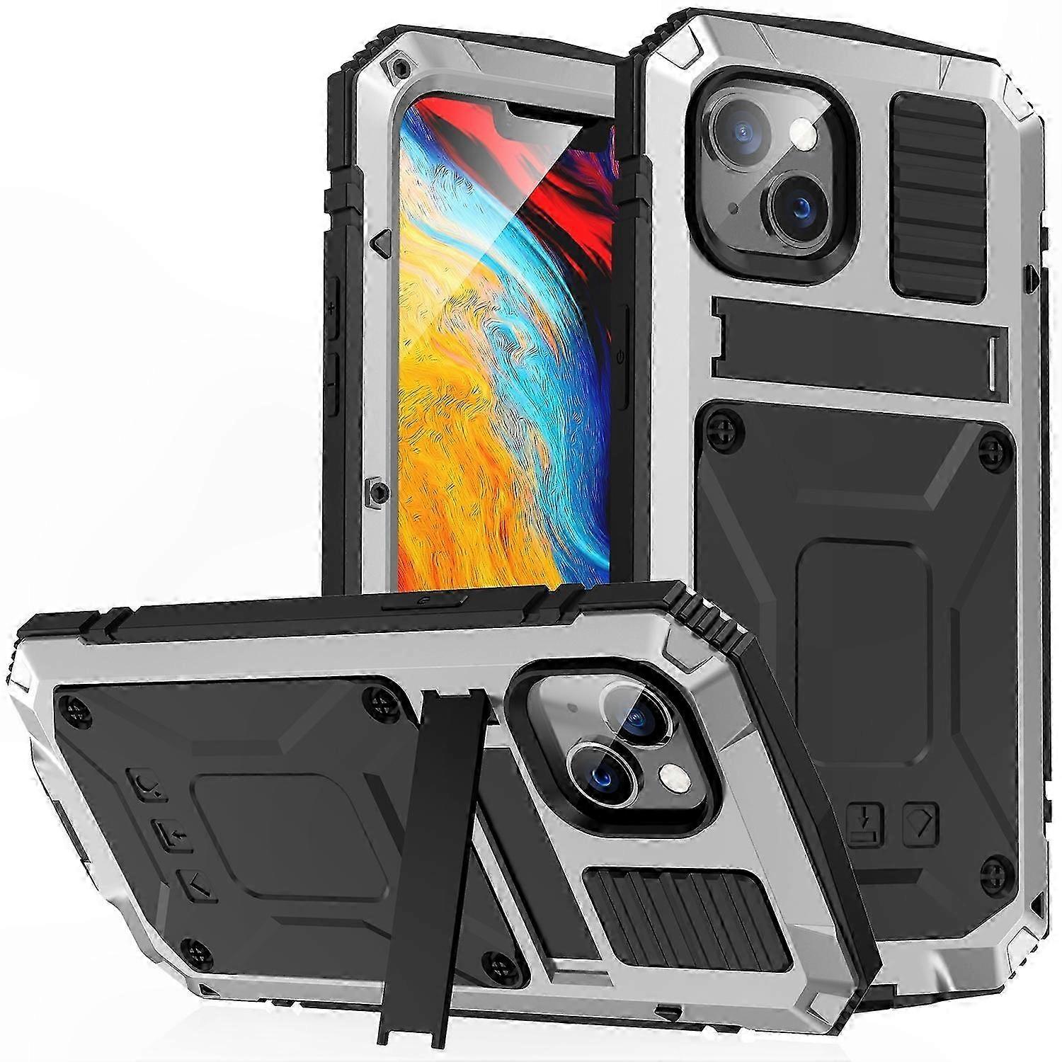 Shockproof Waterproof Dustproof Case with Holder for 14 Plus Devices
