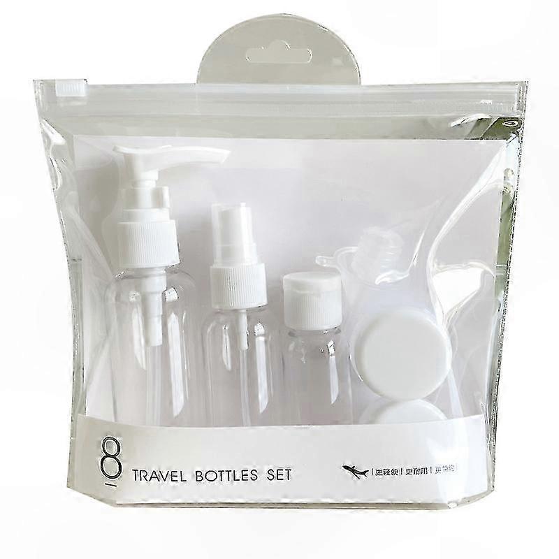 8-Piece Travel Bottle Set for Toiletries and Cosmetics Storage Solution Portable and Leak-Proof Containers for On-the-Go Use