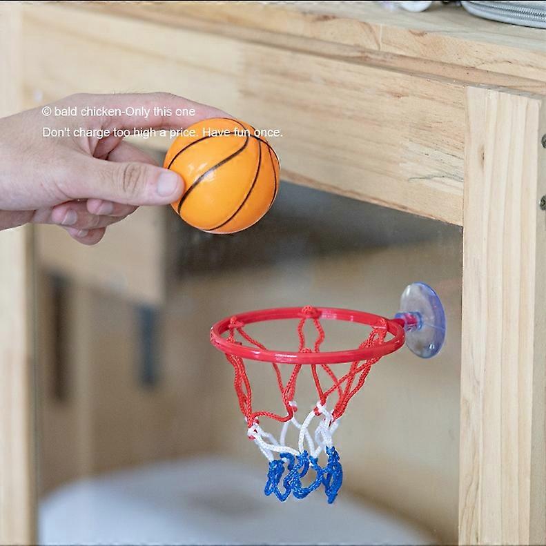 Kids Mini Basketball Set with Solid Rubber Ball for Table Shooting Game