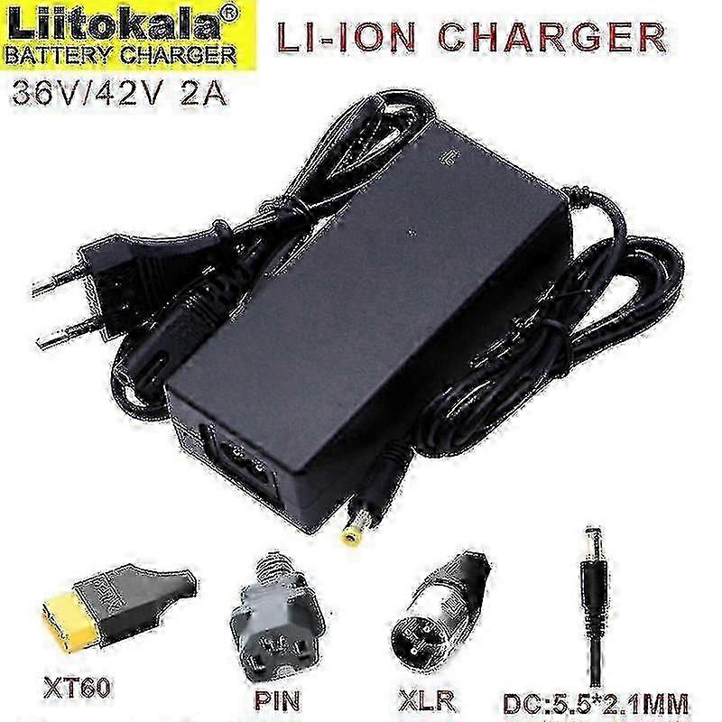 36V 2A 10-String Lithium Battery Charger for E-Bike and Electric Scooter Modification