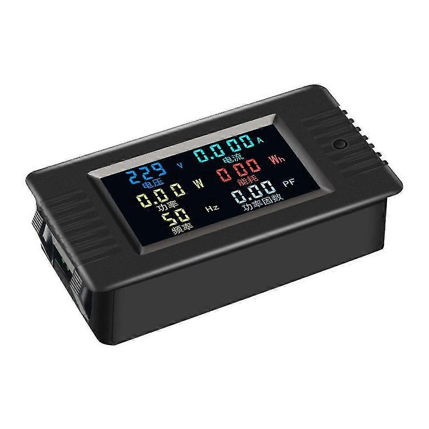 PZEM-022 10A AC Smart Digital Voltage Current Power Energy Meter 6in1 Color LED Screen Single Phase Energy Meter