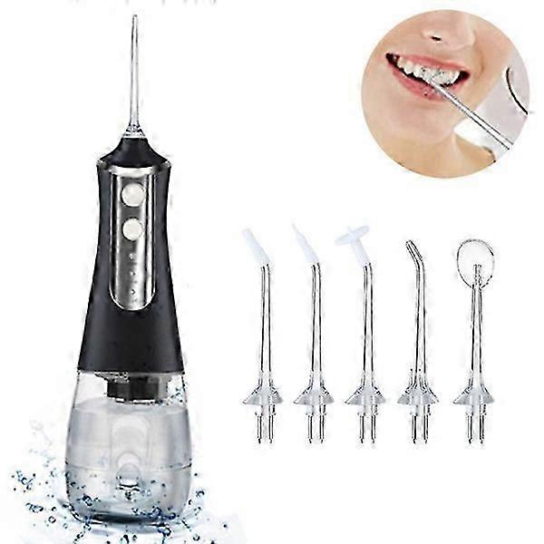 Wireless Electric Water Flosser with 3 Modes, 5 Nozzles - IPX6 2025