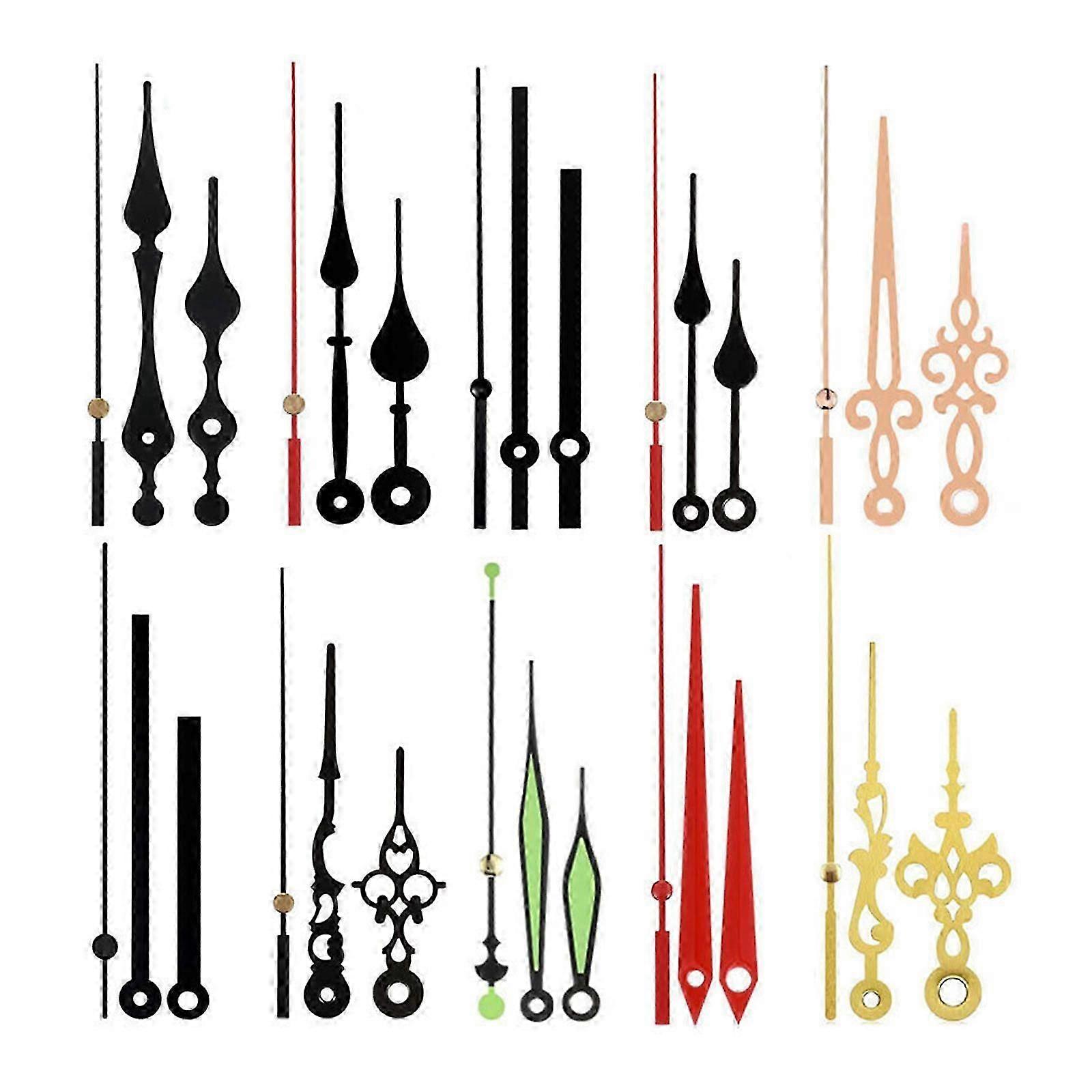Different DIY Clock Hands Clock Pointer for DIY Clock Making Different Clock Styles Easy to Install for DIY Project