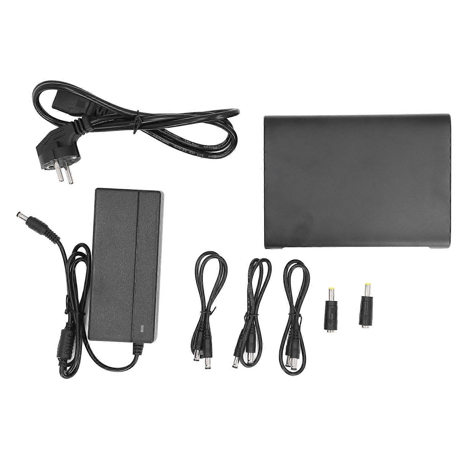 Batterie de secours UPS 25 600 mAh 5 V 9 V 12 V 3 A maximum 5 prises Prise en charge du partage de puissance Alimentation sans interruption Prise UE