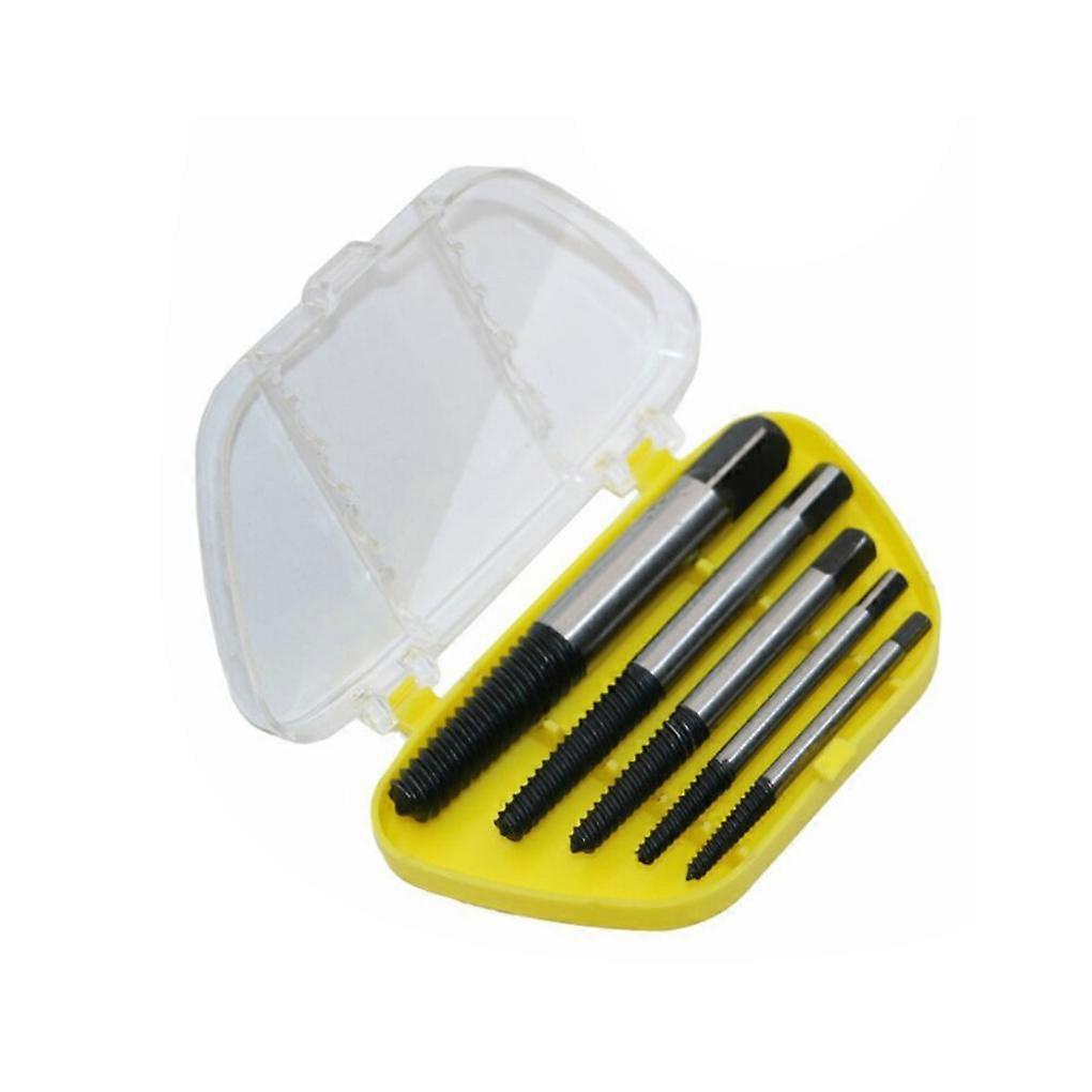 Damaged Rusted Screws Extractors Extracting Removal Broken Bolts Drill Bits Steel Remover with Storage Case Handtool