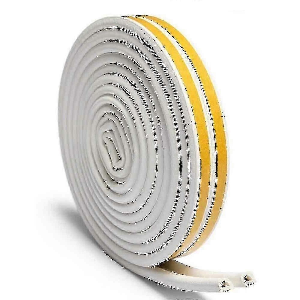 Twin Pack Energy-Saving Door Draft Excluders in Yellow to Block Cold Air and Draughts