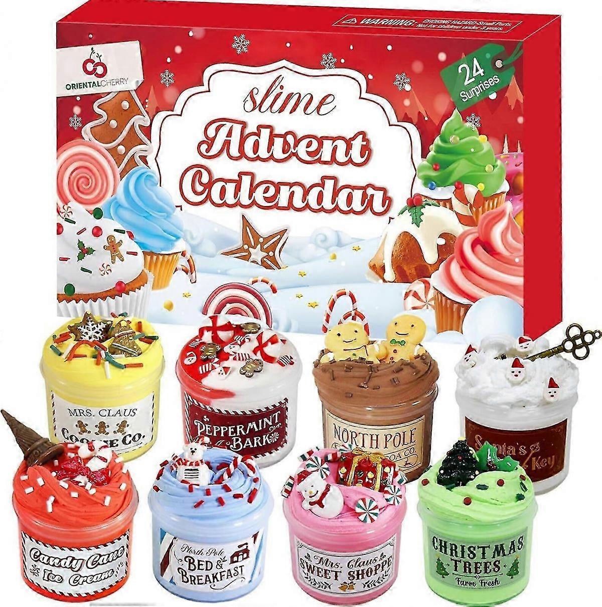 Festive 2025 Advent Calendar - 24 Days of Slime and Ornaments Surprises