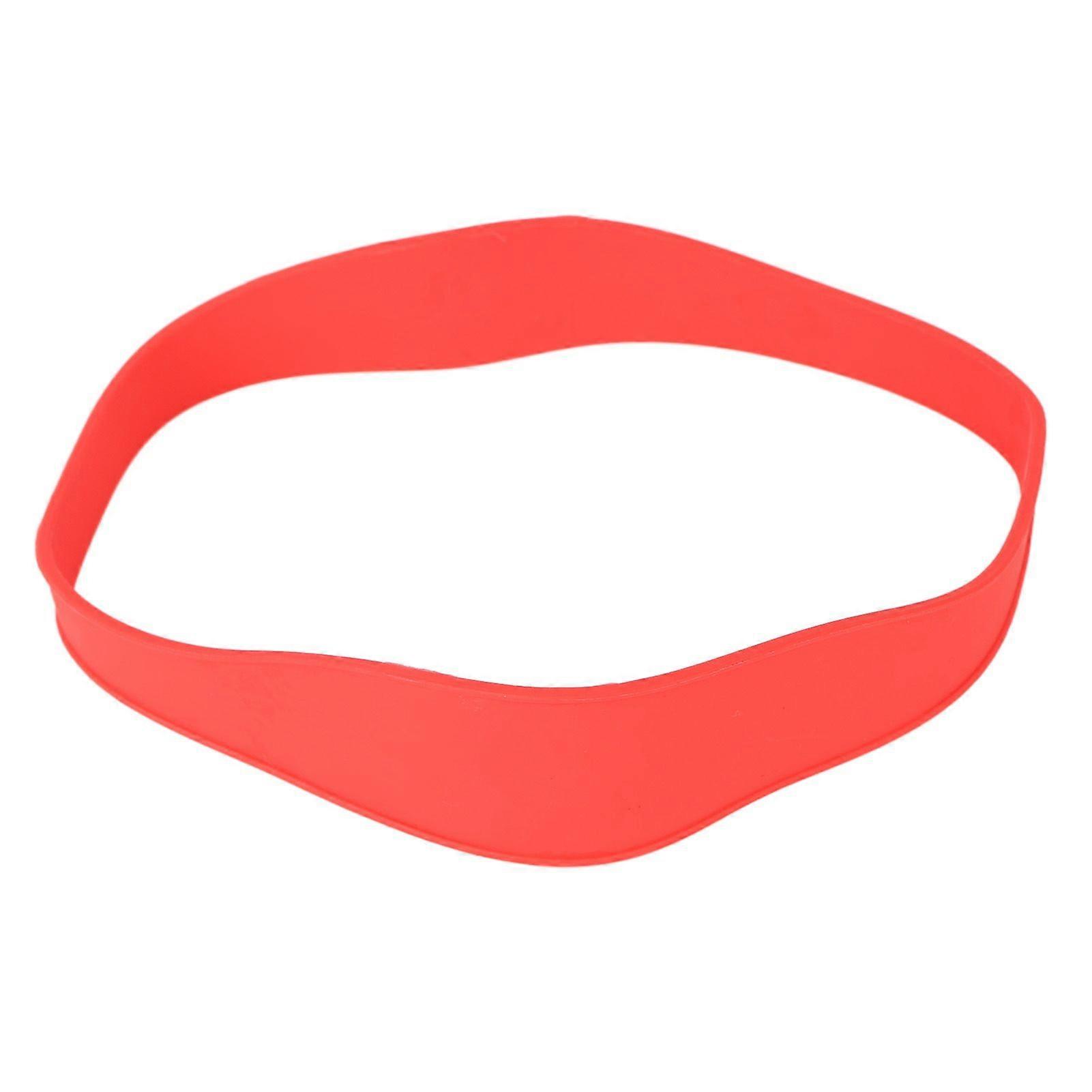 Hair Cutting Guide Curved Soft Silicone Neckline Trimming Template for DIY Home Haircuts Red