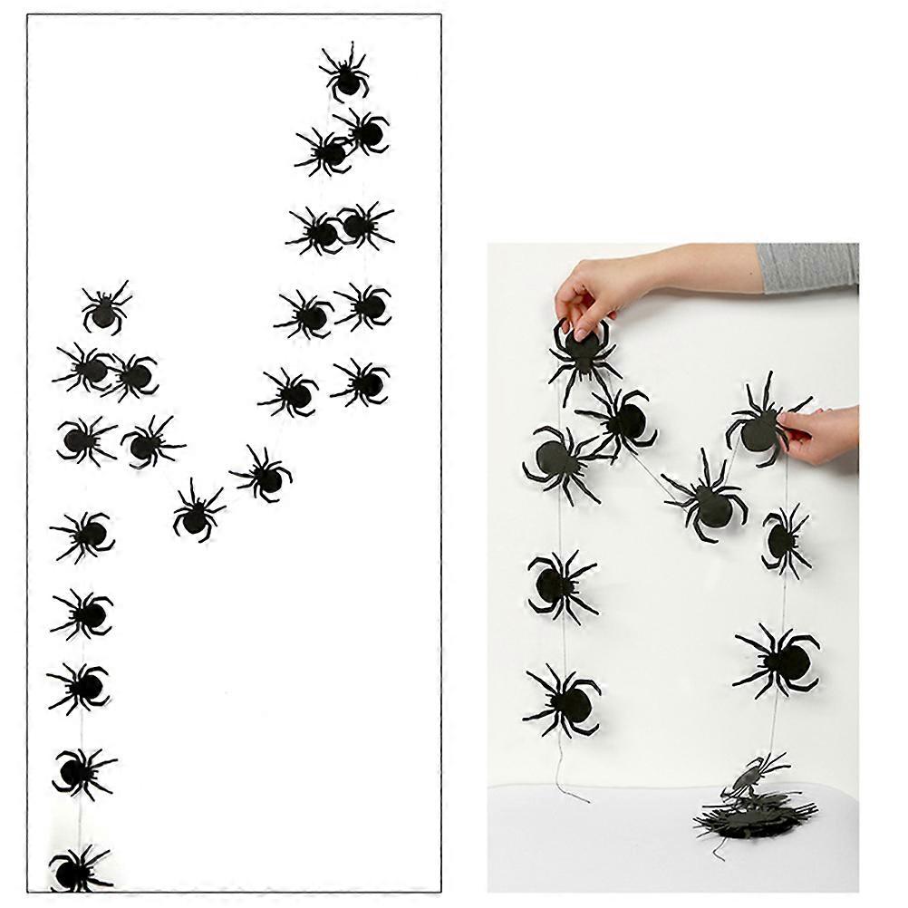 Spider Decorations Halloween Flags Bunting Garland Paper 4m