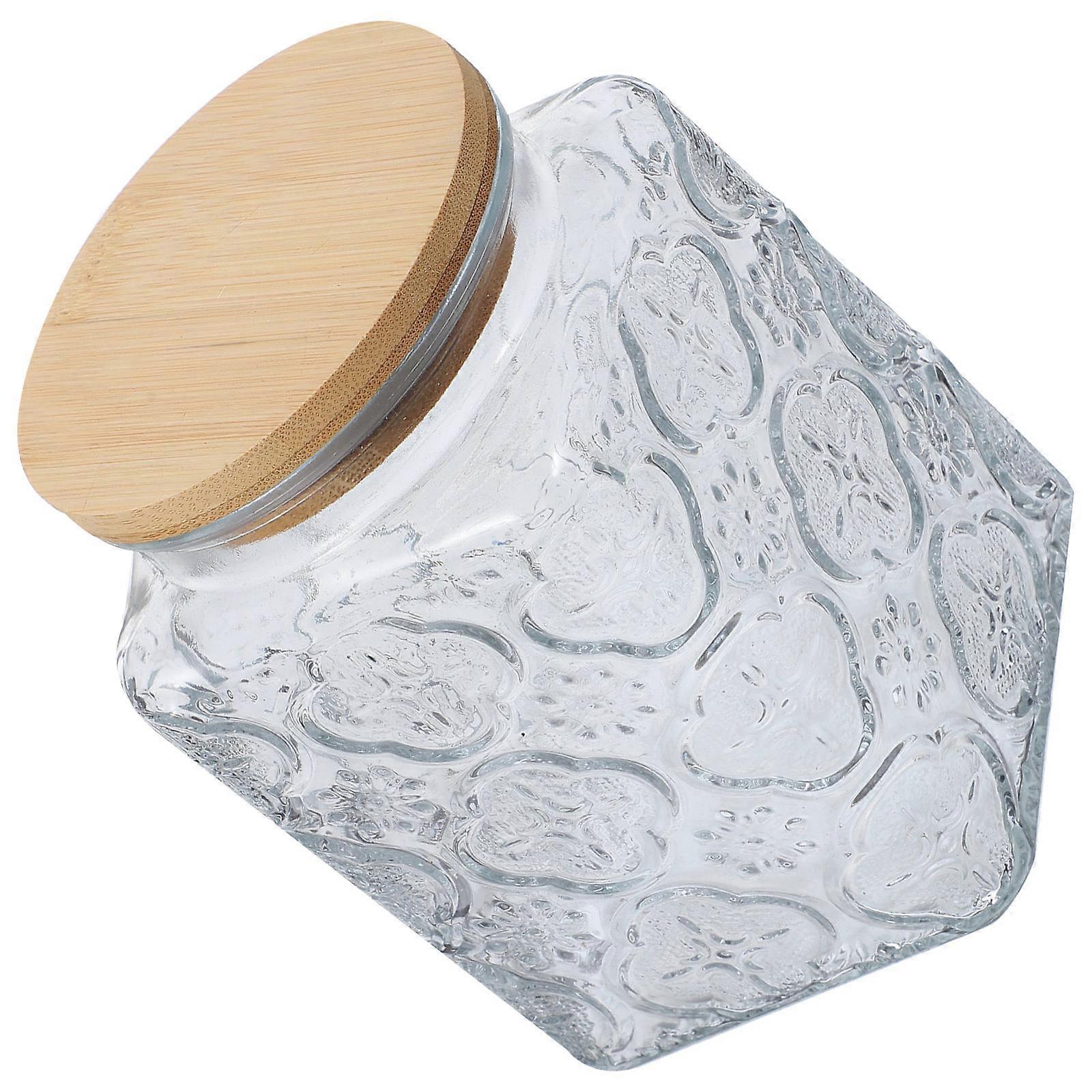 Glass Containers for Kitchen Use 3Pcs Airtight Decorative Canister Set