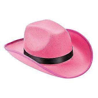 Chapéus de cowgirl, decoração para chapéu de jazz, chapéu de cowboy ocidental para homens, mulheres, adolescentes, noiva, rosa