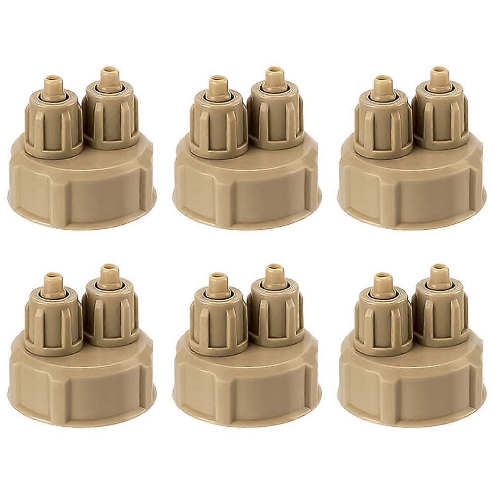 Aquarium Bottle Caps Co2 Caps for Bottle Use 18Pcs Grey