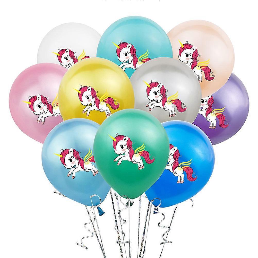 Unicorn Balloons Set Latex Balloons for Festival Use 40Pcs Colorful Balloon Set