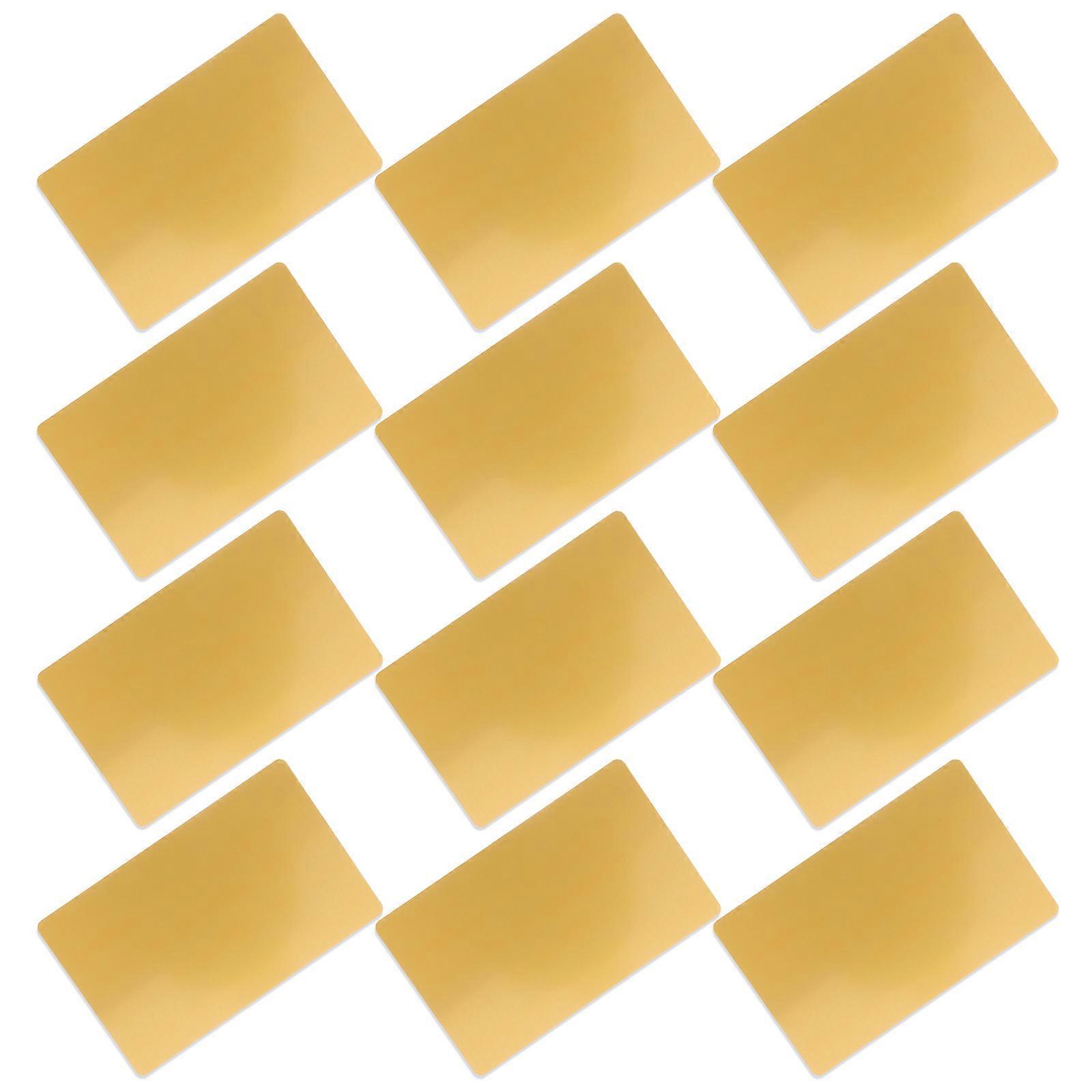 Blank Metal Cards DIY For DIY Enthusiasts 3.42X2.36X0.04in Simple Design Rust Resistant 200Pcs