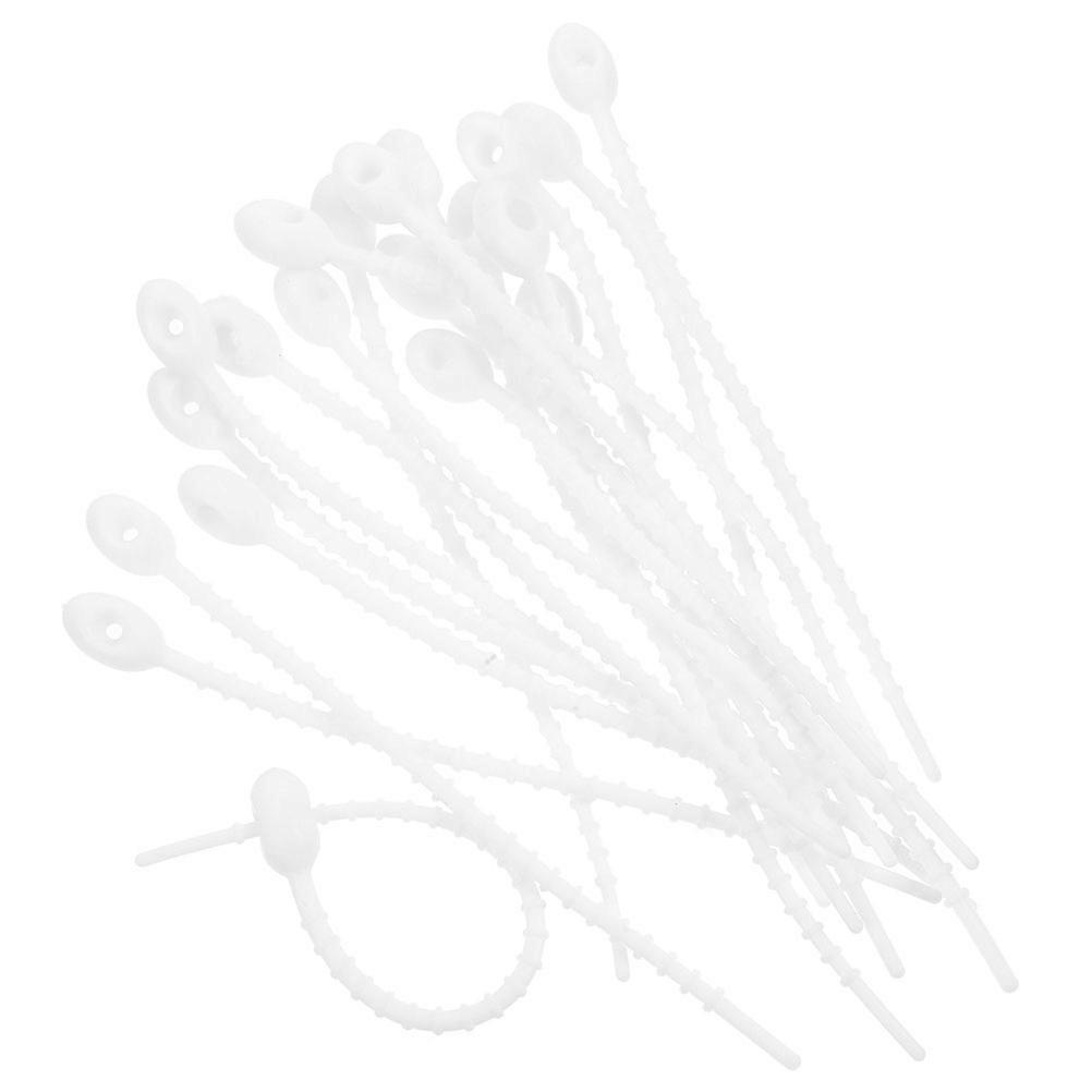Cable Bundling Straps 400 Pcs White Long Perfect For Travel Keychain Attachment And Organizing Household Items