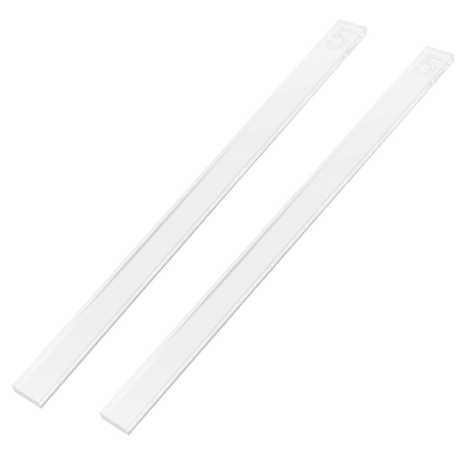 4Pcs Acrylic Cookie Dough Ruler for Baking Thickness Control Tool