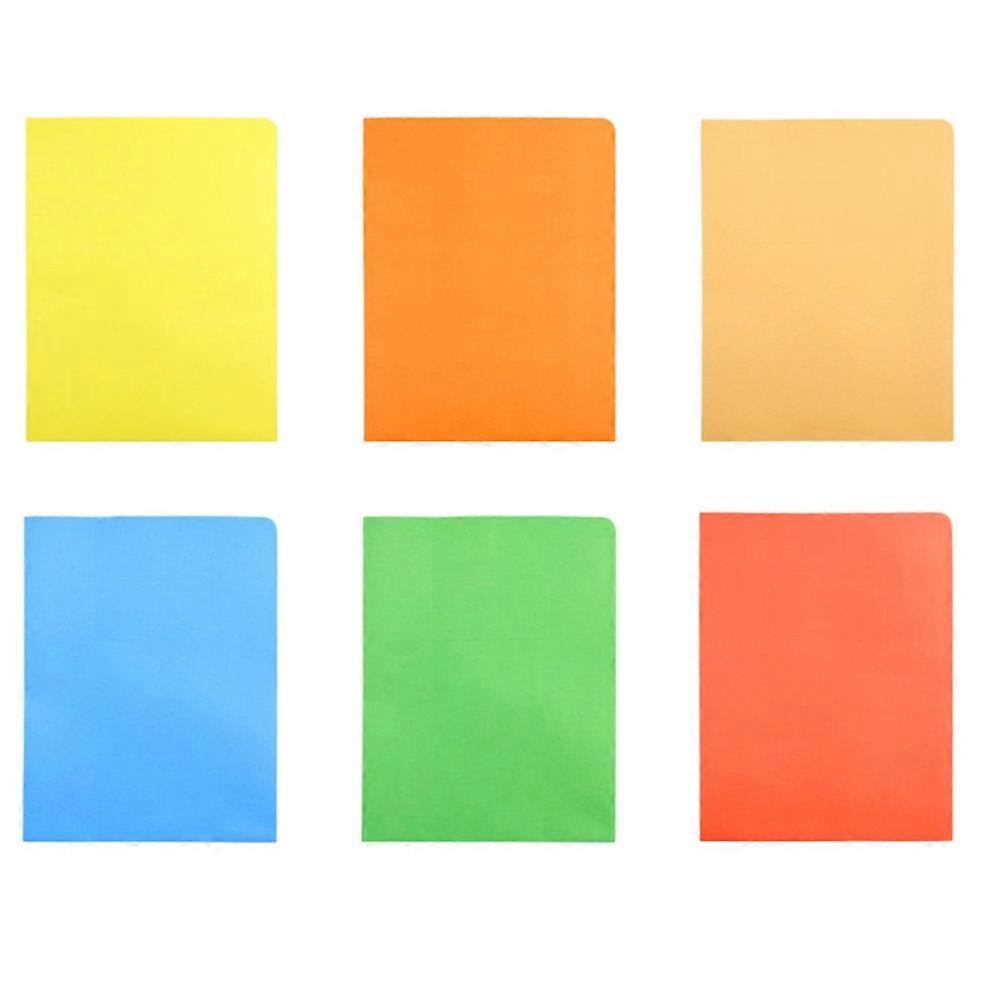 Folder with Pockets for Office Use 6Pcs Colorful Paper Document Organizer