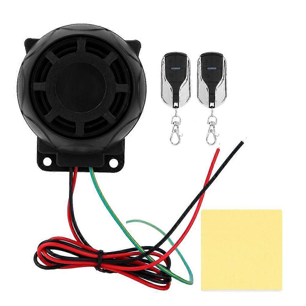 Motorcycle Alarm System Security Speakers Two way Remote Control Anti theft Security System