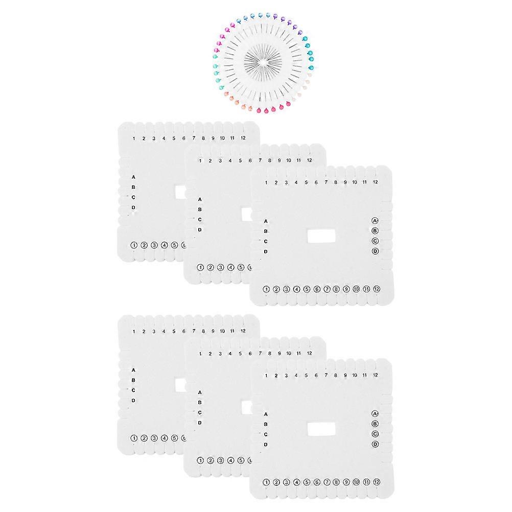 Square Braiding Disk Foam Boards with Pins for DIY 2Sets Craft Making