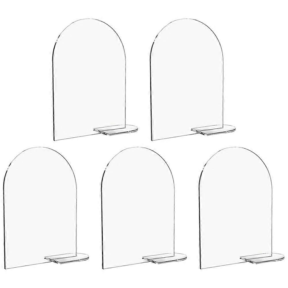 Decorative Acrylic Table Number Signs 15 Sets For Conference Events Transparent Guest Name Display