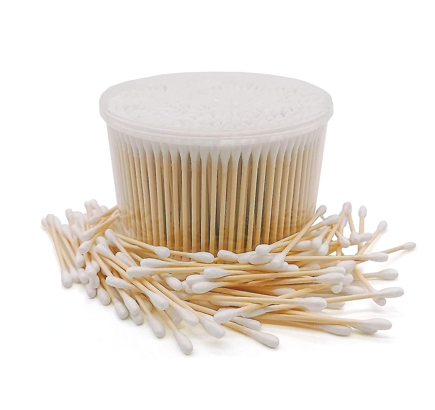 500pcs Bamboo Cotton Swabs