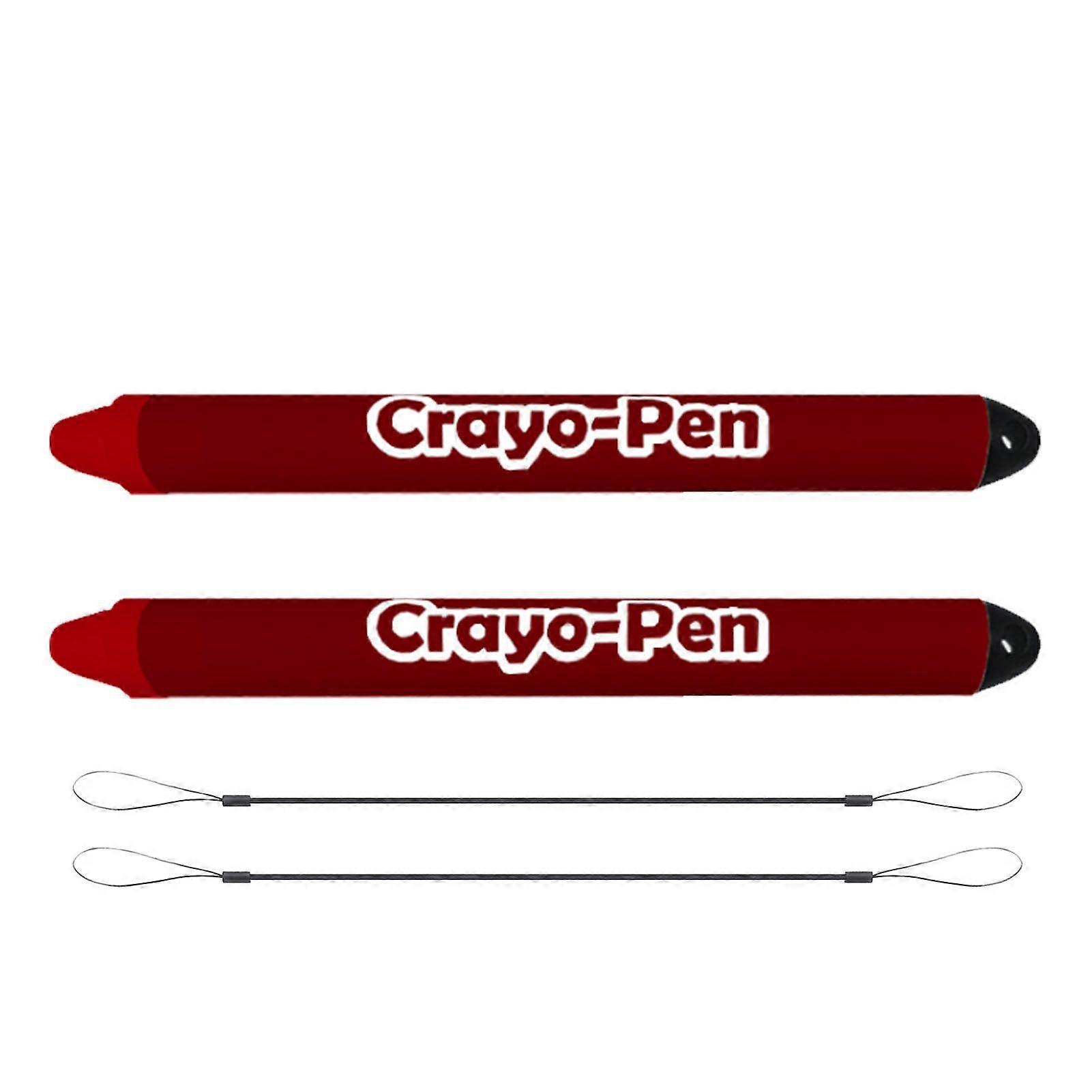 2Pcs Stylus Pen with Tethers for Touch Screens Tablet Phone Devices Kid Friendly Red