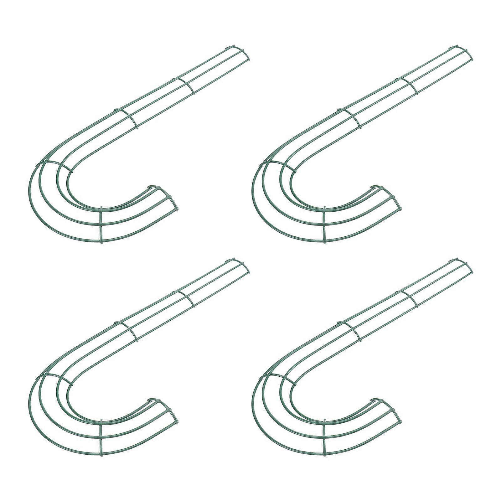 DIY Iron Wreath Frame Cane Garland Accessory for Decor 16 Piece Set