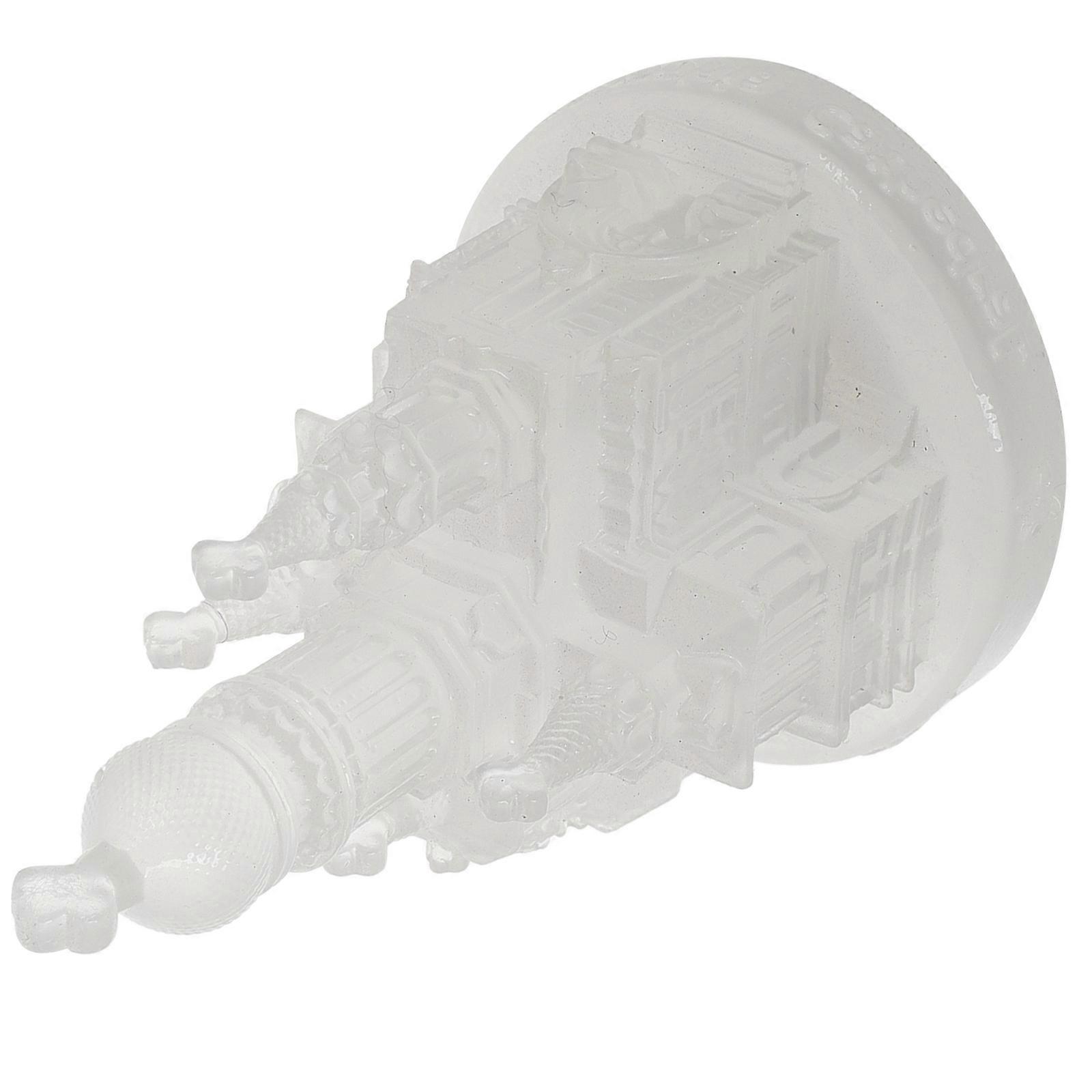 Transparent Cathedral Sculpture Resin Model for Home Display 2Pcs