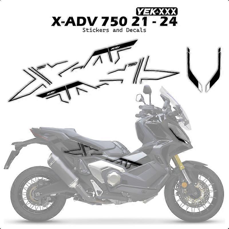 Applicable For Honda X-ADV 750 2021–2024 Motorcycle Fairing Decals Anti-Scratch Body Stickers