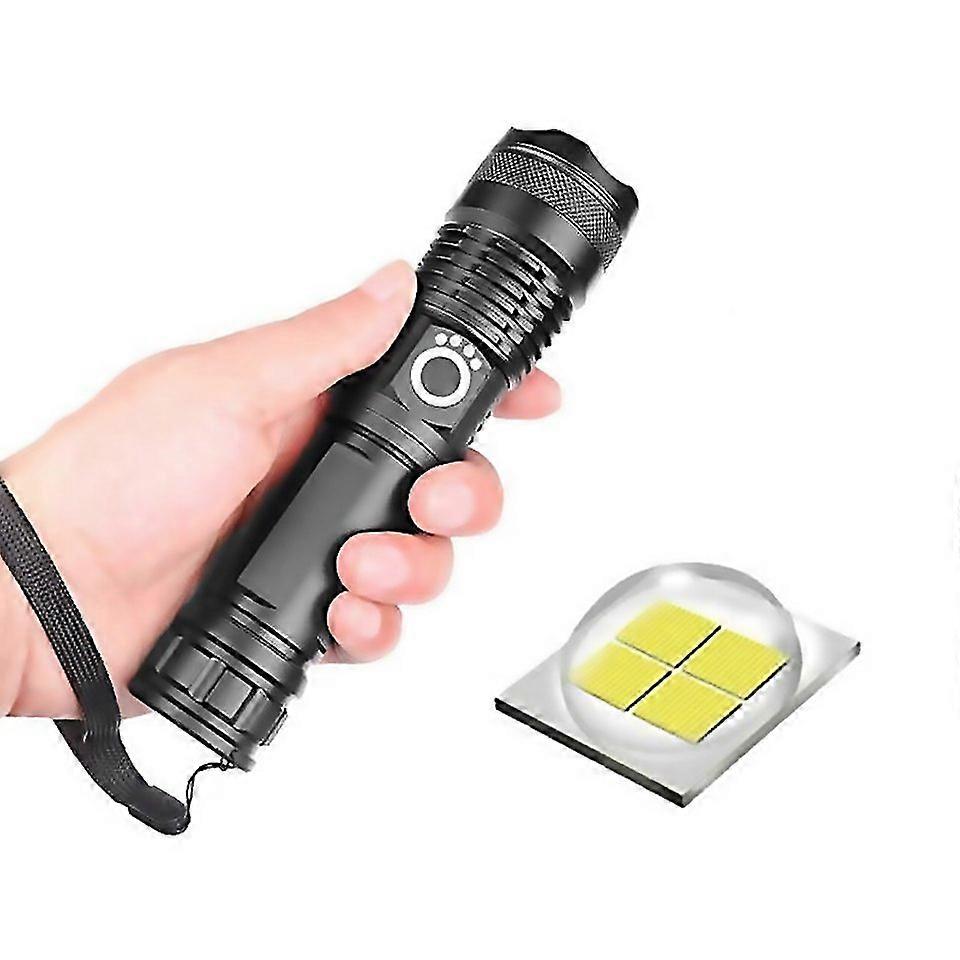 For Aluminum Alloy Telescopic Highintensity Flashlight With Power Display