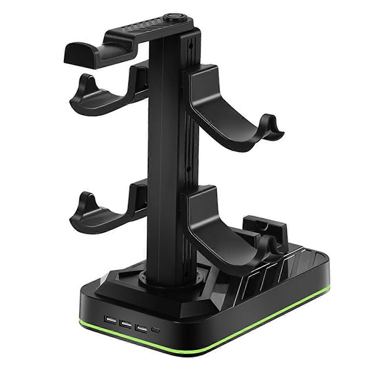 Suitable for Game Controller Charging Base Headphone Storage Bracket Handle Charging Bracket RGB Light