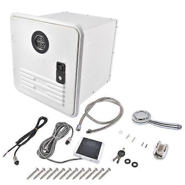 RV Tankless Instant Water Heater Propane Gas 15x15 in 12V 42000 BTU w/Controller NO.7733