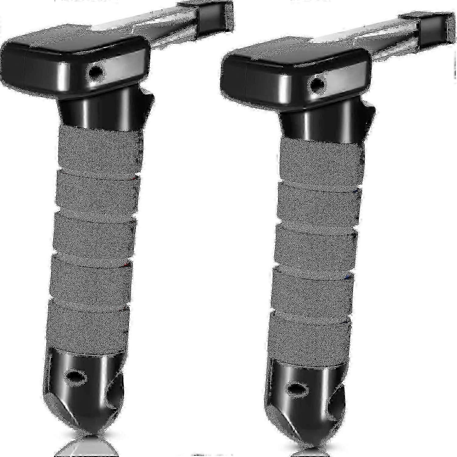 Poignée universelle de 2 poignées d’assistance de porte de voiture pour personnes âgées avec brise-vitre d’urgence, barres d’appui de soutien automobile, noir