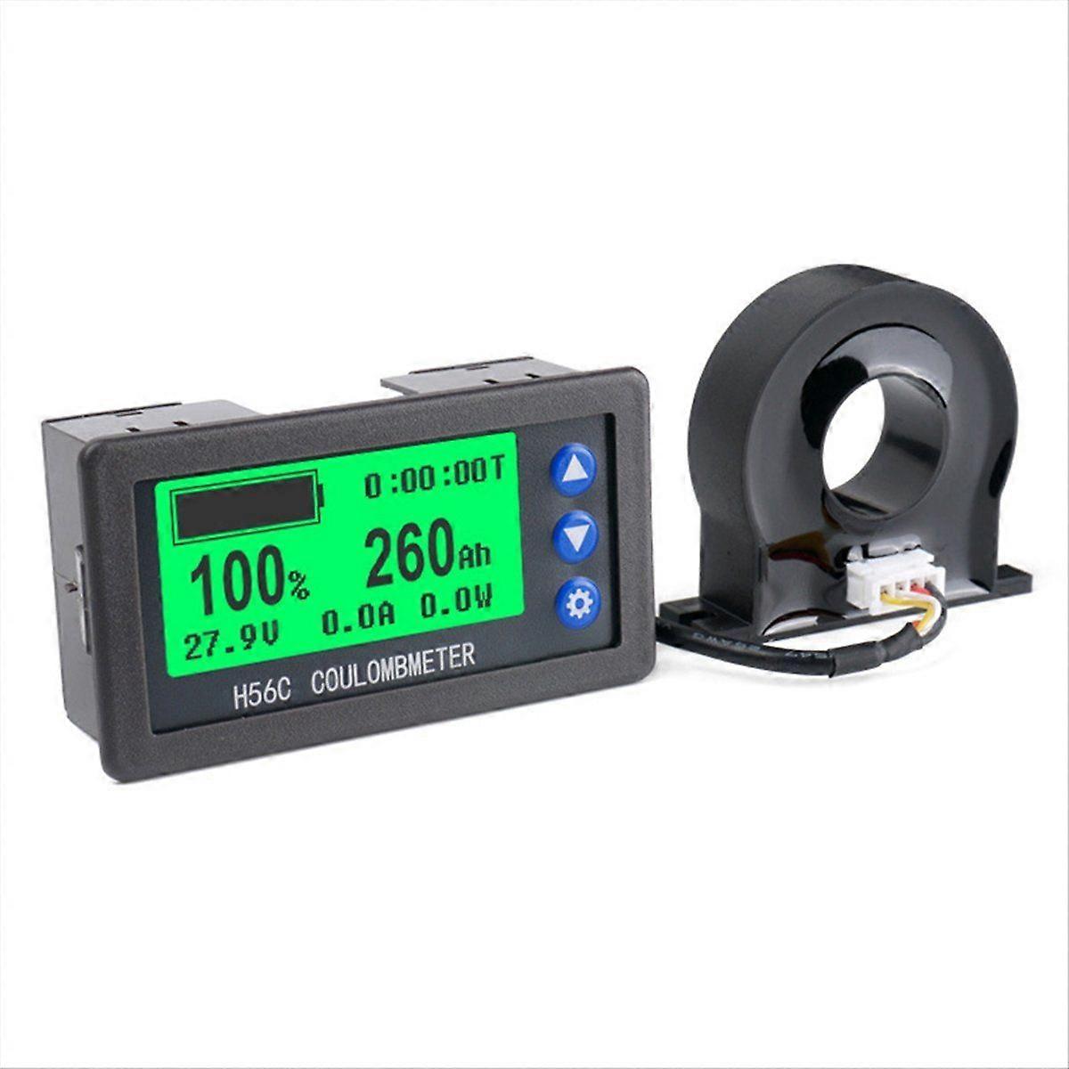 DC9-100V LCD Digital Hall Coulomb Meter Ammeter Voltmeter 50A Voltage Current Meter Battery Indicator Tester