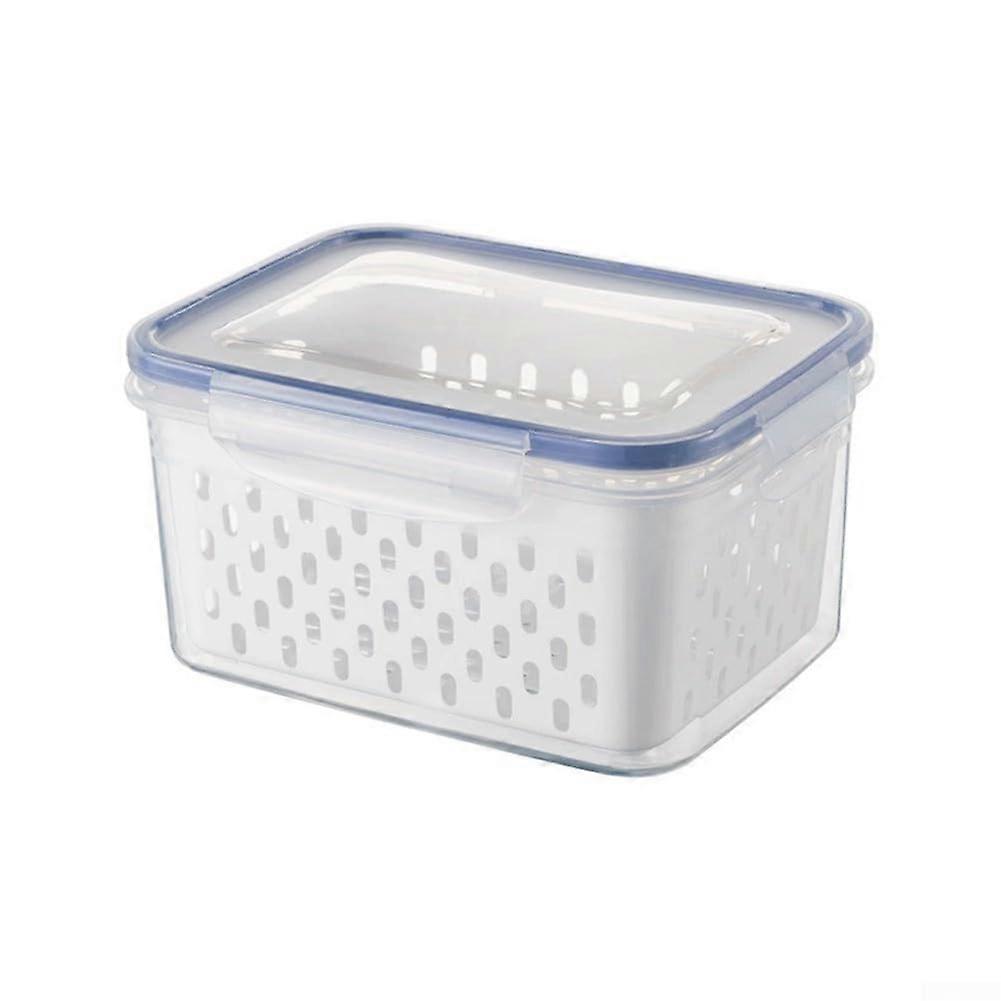 MultiFunctional Kitchen Sealed and Drainable Storage Containers With Tight Seal For Freshness 18x13x10 cm, 22x16x12 cm