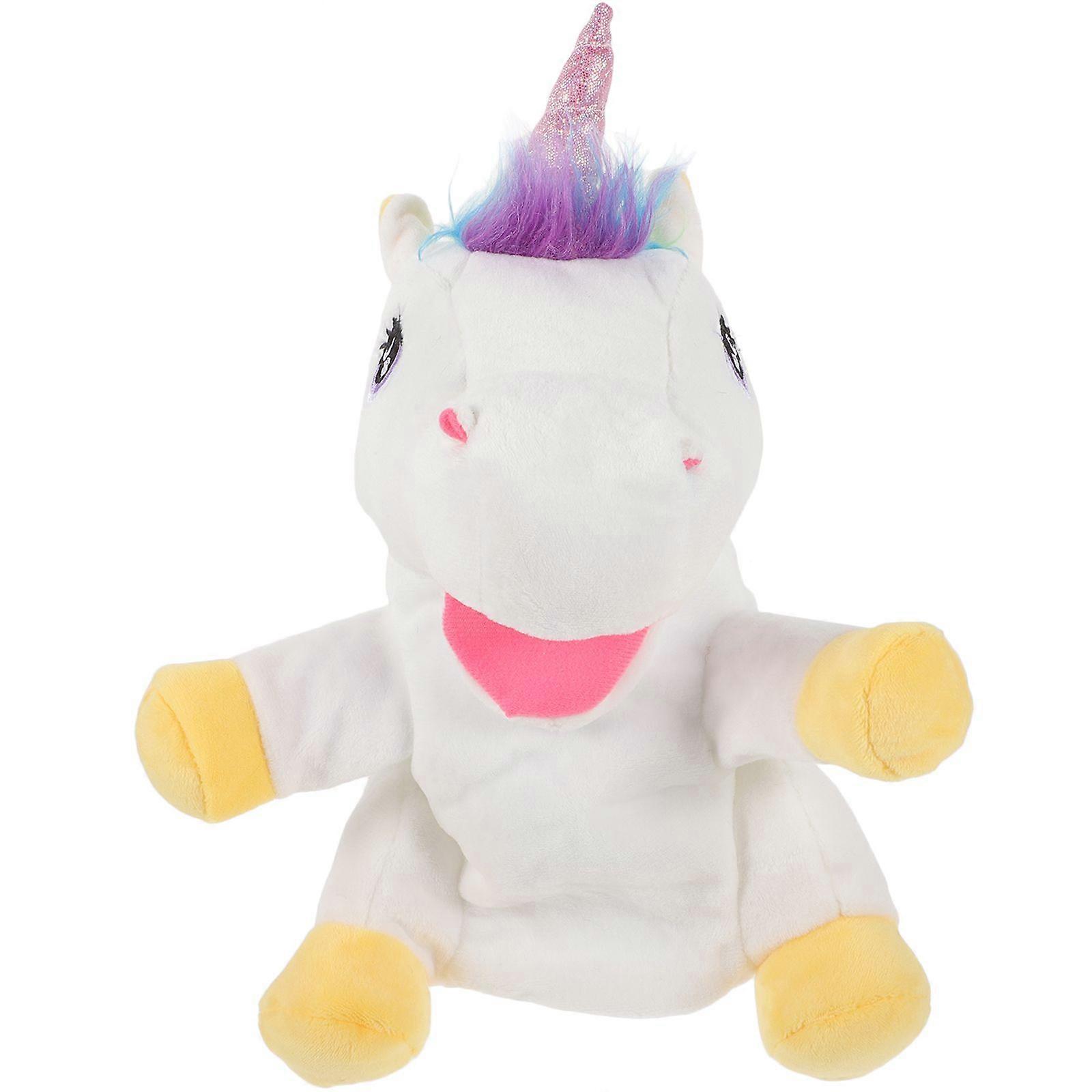 Unicorn Hand Puppet Plush Animals Hand Puppet Storytelling Hand Puppet Cartoon Puppet Toy