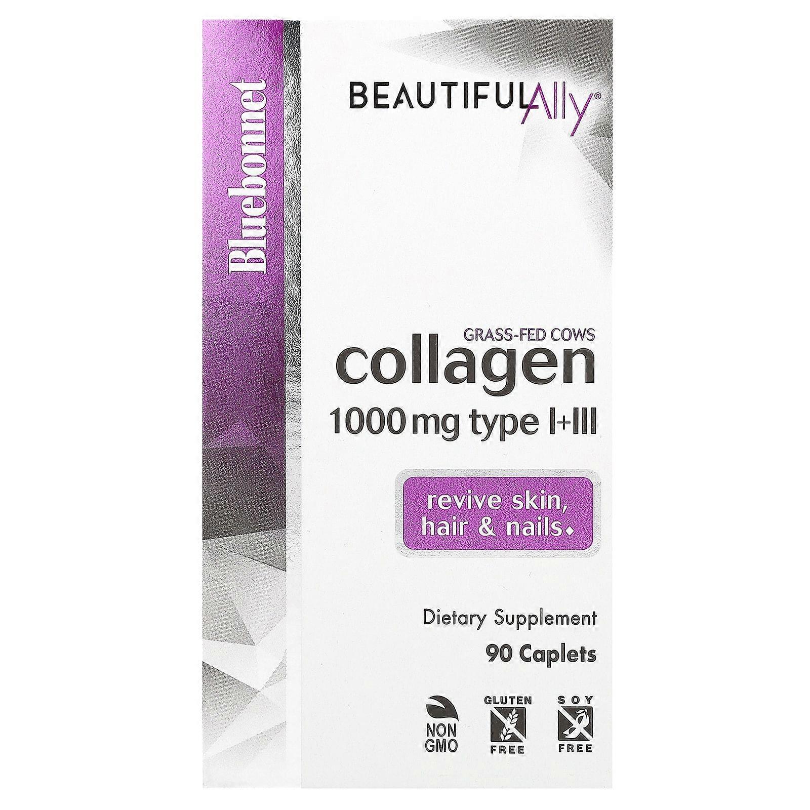 Beautiful Ally, Collagen Type I+III, 1,000 mg, 90 Caplets