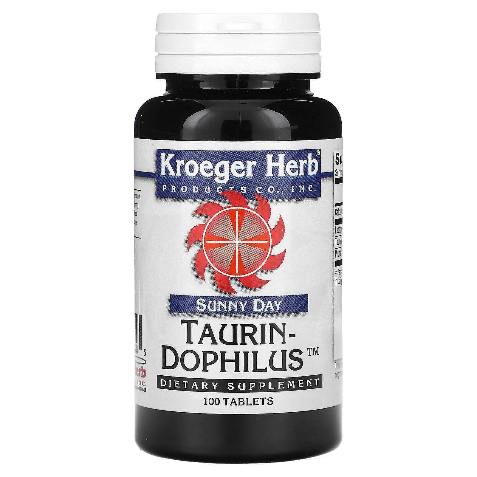 Sunny Day, Taurin-Dophilus, 100 Tablets